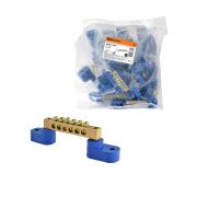 Шина «N» нулевая 6х9мм на двух угл. изоляторах 6 групп TDM