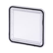 Стекло для электрощитов СПЭ-1 (пластиковое), под вырез 92х92мм, толщина поверхности 0,5-2мм, IP68 TDM