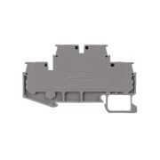 Зажим клеммный безвинтовой ЗКБ быстрого зажима двухуровневый 4 мм2 32А серый (Ph-C PTTB 4) TDM