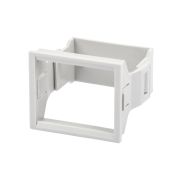 Панель лицевая для выреза в шкафу ПЛ-3, 3 модуля, пластик, без дверцы, IP40, серая TDM