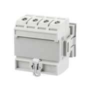 Панель лицевая для выреза в шкафу ПЛ-4, 4 модуля, пластик, без дверцы, IP40, серая TDM