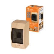 Бокс ЩРН-П-4модуля навесной пластик IP41 «Эко» (сосна) TDM