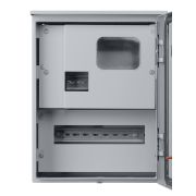 Корпус металлический ЩУ-1ф/1-0-12 IP66 (ЩУРН-1/12 IP66) с опломбировкой счётчика (395х310х165) TDM