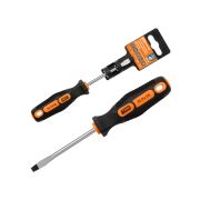 Отвертка шлицевая двухкомпонентная, CR-V тип SL5.0x75, серия «Алмаз» TDM