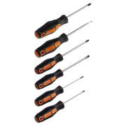 Набор отверток 6 шт.: SL:3х75;5х100;6х100, PH:0х75;1х100;2х100 (карт. коробка), CR-V «Алмаз» TDM