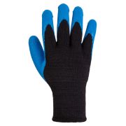 Перчатки х/б плотной вязки с латексным покрытием, «Рельеф», черные, 10, 10 кл., 125 г, 1 пара, TDM
