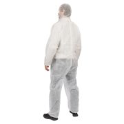 Комбинезон защитный одноразовый «Каспер Р40», на молнии, 40 г/м2, белый, разм. 52-54/182-188, TDM
