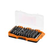 Набор бит №4, 66 бит: SL, PH, PZ, HEX, TORX, SQ,  удлинитель, сталь CR-V, в пласт. держ.«Алмаз» TDM