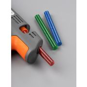 Клеевые стержни универсальные цветные с блестками, 11 мм x 100 мм, набор 6 шт, «Алмаз» TDM