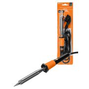 Паяльник ПЭК-105, 105 Вт, 230В, керам. ТЭН, долговечное жало с заземл., прорезин. ручка, «Алмаз» TDM