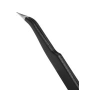 Пинцет прецизионный изогнутый 120 мм, острое жало, нерж., антистатич. покр., блистер, «Рубин» TDM