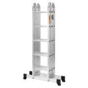 Лестница-трансформер алюминиевая ЛТА4х5, 4 секции по 5 ступеней, h=540/260/142 см, 13,2 кг TDM