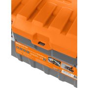 Ящик для инструментов ТЕХНИК-22, 56х28х24 см, метал. замки, лоток, два органайзера, «Рубин» TDM