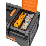 Ящик для инструментов ПРОФИ-19, 48х27х24 см, усилен., замок-автомат, лоток, органайзеры, «Рубин» TDM