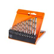 Набор сверл по металлу, 19 шт. (1-10) мм, шаг 0,5 мм, полир., HSS, ц. хв., пластик. уп., «Рубин» TDM