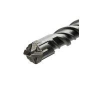 Бур по бетону, 8×160×100 мм, SDS-Plus, 4 резца, пластиковый держатель, 1 шт, «Рубин» TDM