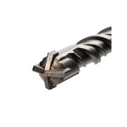 Бур по бетону, 12×210×150 мм, SDS-Plus, 4 резца, пластиковый держатель, 1 шт, «Рубин» TDM