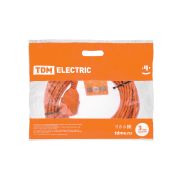 Удлинитель-шнур силовой УШ6 TDM (штепс. гнездо, 50м ПВС 2х0,75) У-11004