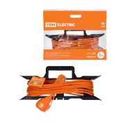 Удлинитель-шнур силовой на рамке УШз16 TDM (штепс. гнездо/10м ПВС 3х1,5) У1-13045