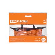 Удлинитель-шнур силовой на рамке УШз10 TDM (штепс. гнездо, 30м ПВС 3х0,75) У1-12034