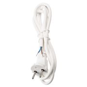 Шнур сетевой с вилкой ПВС-ВП 2x0,75мм² 1,5м б/з белый TDM