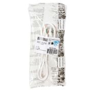 Шнур сетевой с вилкой ПВС-ВП 3x0,75мм2 3м с/з белый Народный