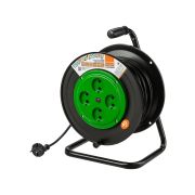Удлинитель на катушке силовой народный 4 гнезда ПВС 1300 Вт б/з, 40м УС-41134