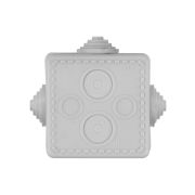 Распаячная коробка ОП 65х65х50мм, крышка,  IP54, 4вх. TDM