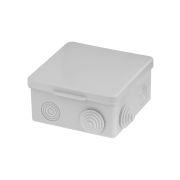 Распаячная коробка ОП 100х100х55мм, крышка, IP54, 8вх. TDM