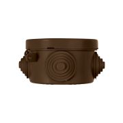 Распаячная коробка ОП D65х40мм, крышка , «ЭКО» (венге), IP54, 4вх. инд. штрихкод TDM