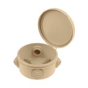 Распаячная коробка ОП D85х40мм, крышка, «ЭКО» (сосна), IP54, 4вх.  инд. штрихкод TDM