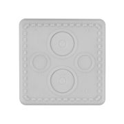 Распаячная коробка ОП 65х65х50мм, крышка, IP54, 4вх., без гермовводов TDM