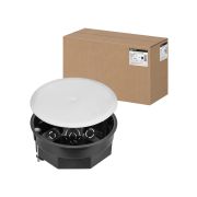 Распаячная коробка СП D103х50мм, крышка, метал. лапки, IP20, TDM