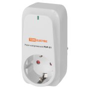 Реле напряжения в розетку РНР-01, 16А TDM