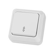 Переключатель на 2 направления 1-кл. открытой установки IP20 10А, белый «Ладога» TDM