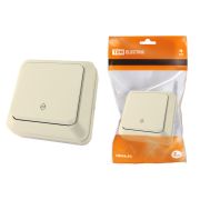 Переключатель на 2 направления 1-кл. открытой установки IP20 10А, сл. кость «Ладога» TDM