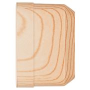 Розетка двойная 2П+З открытой установки IP20 16А, сосна «Ладога» TDM