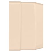 Розетка двойная 2П+З открытой установки с з/ш IP20 16А, слоновая кость «Ладога» TDM