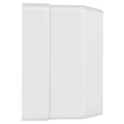 Розетка 2П+3 открытой установки IP20 16А 250В (керамика) белая «Ладога» TDM