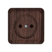 Розетка 2П открытой установки IP20 10А 250В (керамика) бук «Ладога» TDM