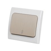 Переключатель на 2 направления 1-кл. скрытой установки IP54 10А серый «Вуокса» TDM