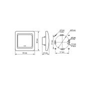 Перекрестный выключатель 1-кл. 10А белый «Валдай» TDM