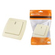 Выключатель на 2 направления 1 кл. 10А сл. кость «Онега» TDM