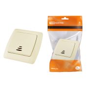 Выключатель 1 кл. с подсветкой 10А сл. кость «Онега» TDM