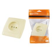 Розетка 2П 10А 250В с защ. шт. сл. кость «Онега» TDM