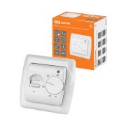 Термостат для теплых полов ТТП 16А 250В с датчиком 3м «Онега» белый TDM