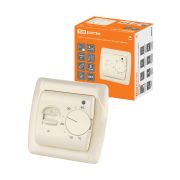 Термостат для теплых полов ТТП 16А 250В с датчиком 3м «Онега» сл. кость TDM