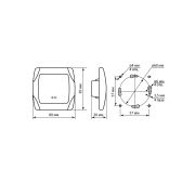 Перекрестный выключатель 1-кл. 10А белый «Онега» TDM