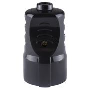 Кабельная розетка рифленая 2П+З 16А 250B черная TDM