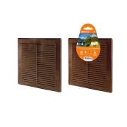 Решетка разъемная с москитной сеткой, 208х208 «ЭКО» (коричн.) TDM